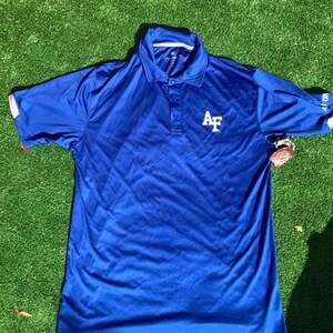 Men's Colosseum Royal Blue Air Force Falcons Santry Lightweight Polo Shirt